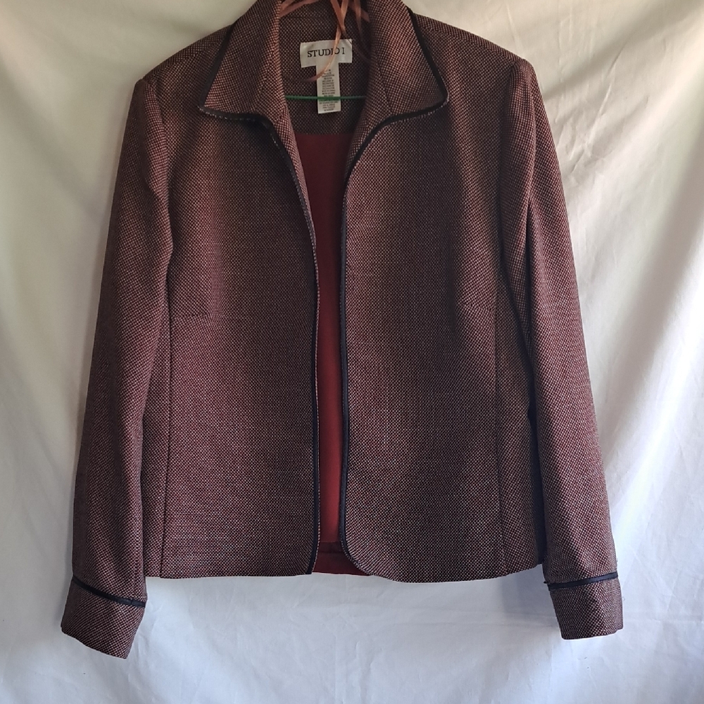 Studio I Maroon Women's Blazer